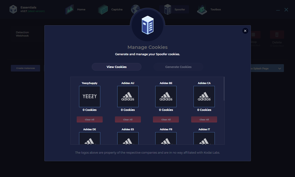 What is the cookie manager? Kodai Labs